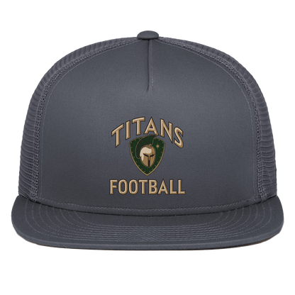 titans-tc-titans-football-basic-pacific-headwear-d-series-5-panel-trucker-snapback-cap — Graphite — Front — source sha256 2189b3c1f8cb7dd81ccb33f555ef1c0945335390e6534137c8808c5f05c0cdff — Color position 3