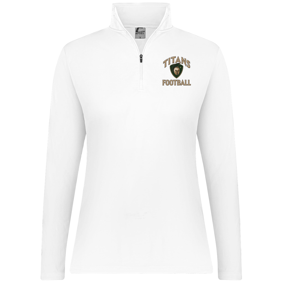 titans-tc-titans-football-basic-c2-womens-1-4-zip-pullover — White — Front — source sha256 29290775945adb72521bbe1097a50cb78ec94017d390e4729c498ab07a121533 — Color position 3