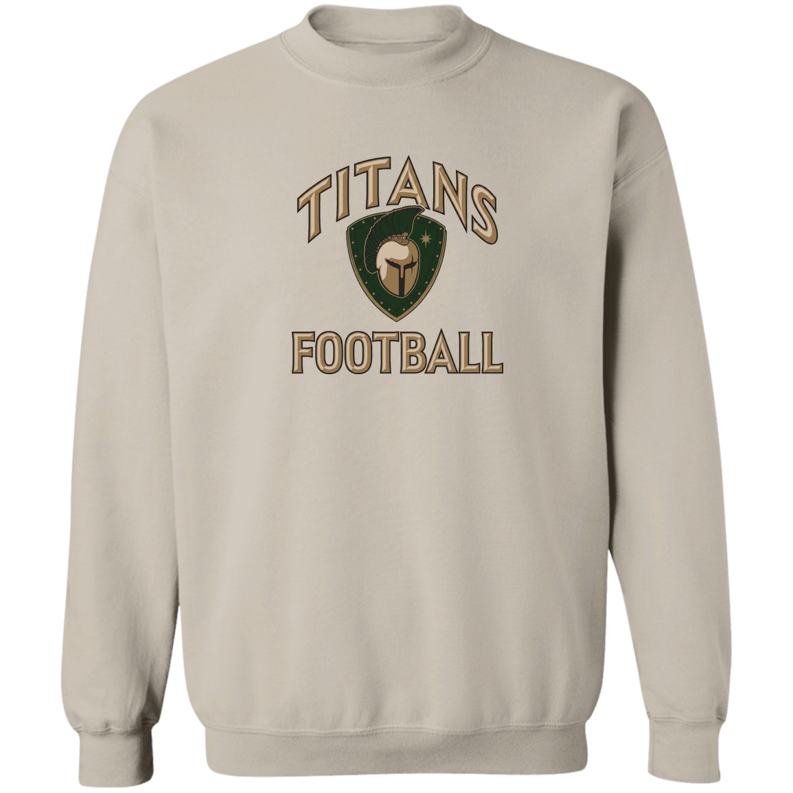 titans-tc-titans-football-basic-gildan-crewneck-pullover-sweatshirt — Sand — Front — source sha256 397c4a171dde17bb8315fa0e66d5d96185d8da9d2d37f1c664cd9580d0f38218 — Color position 5