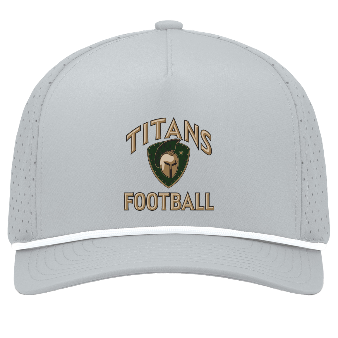 titans-tc-titans-football-basic-pacific-headwear-weekender-perforated-snapback-cap — Silver/White — Front — source sha256 41b59169420e3012e4b2864fb89f322caad6b70e4e74a826b26de31c910997ad — Color position 5