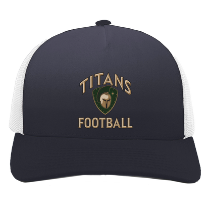 titans-tc-titans-football-basic-pacific-headwear-5-panel-trucker-snapback-cap — Navy/White — Front — source sha256 5949daf469352caba12e23ba4b3c4bd5ac8ddbdb8ff7a71e5f2d74303454b5b4 — Color position 1