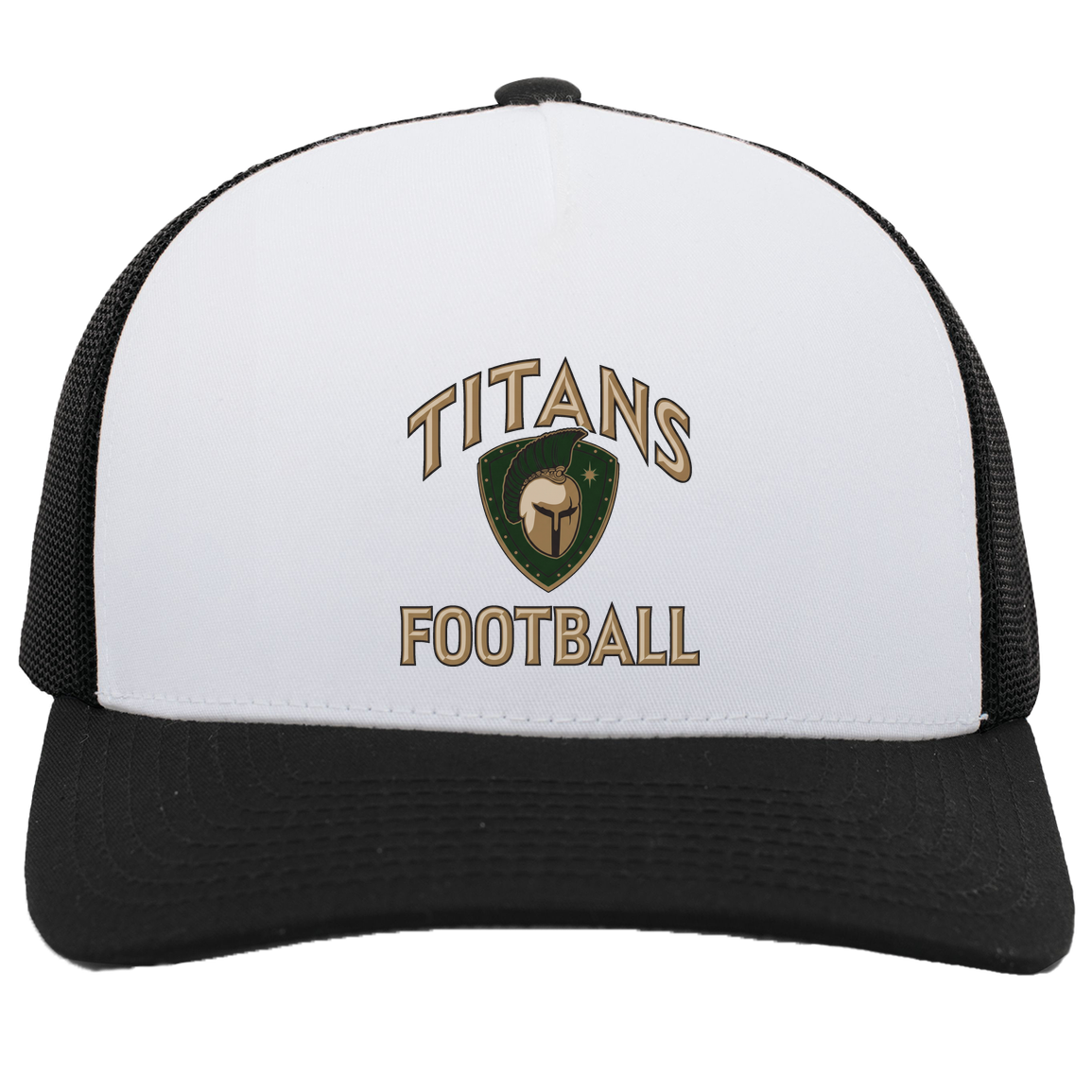 titans-tc-titans-football-basic-pacific-headwear-5-panel-trucker-snapback-cap — White/Black — Front — source sha256 6530a6e1d102195b8dc9d8610e1eecaa2150ffa52a6e3b366631648bbeac7007 — Color position 5