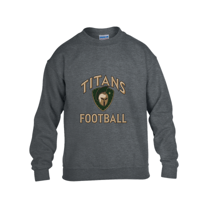 titans-tc-titans-football-basic-gildan-kids-heavy-blend-fleece-crew — Dark Heather — Front — source sha256 6a4dcf29d97ded551166972002d8009d985b16fa83511c44b830d48e1a976105 — Color position 2