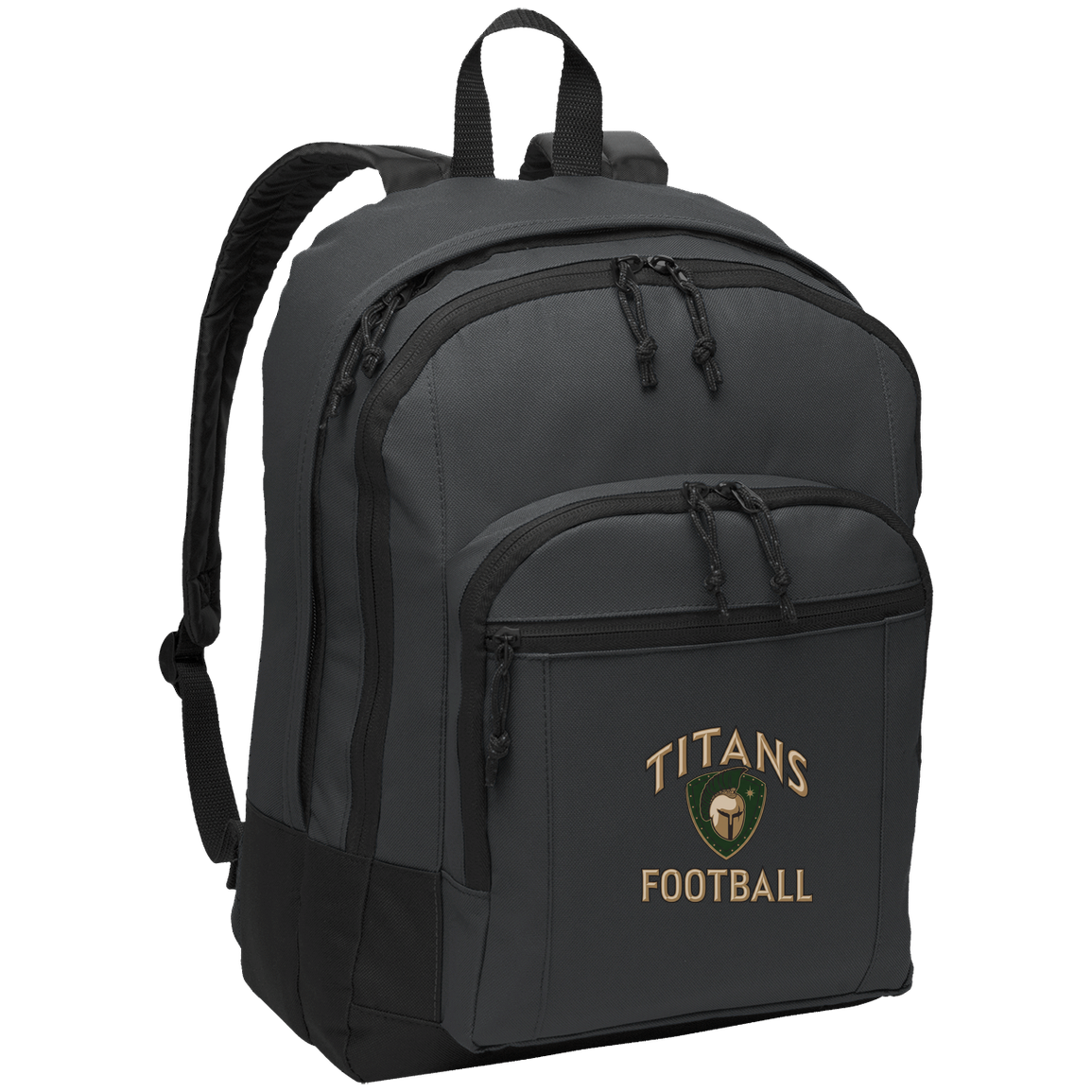 titans-tc-titans-football-basic-port-authority-basic-backpack — Dark Charcoal — Front — source sha256 7f6a25bf4fbcc5a214bb5391bc2402f89810e2c40367bb112d283826fab4a491 — Color position 2