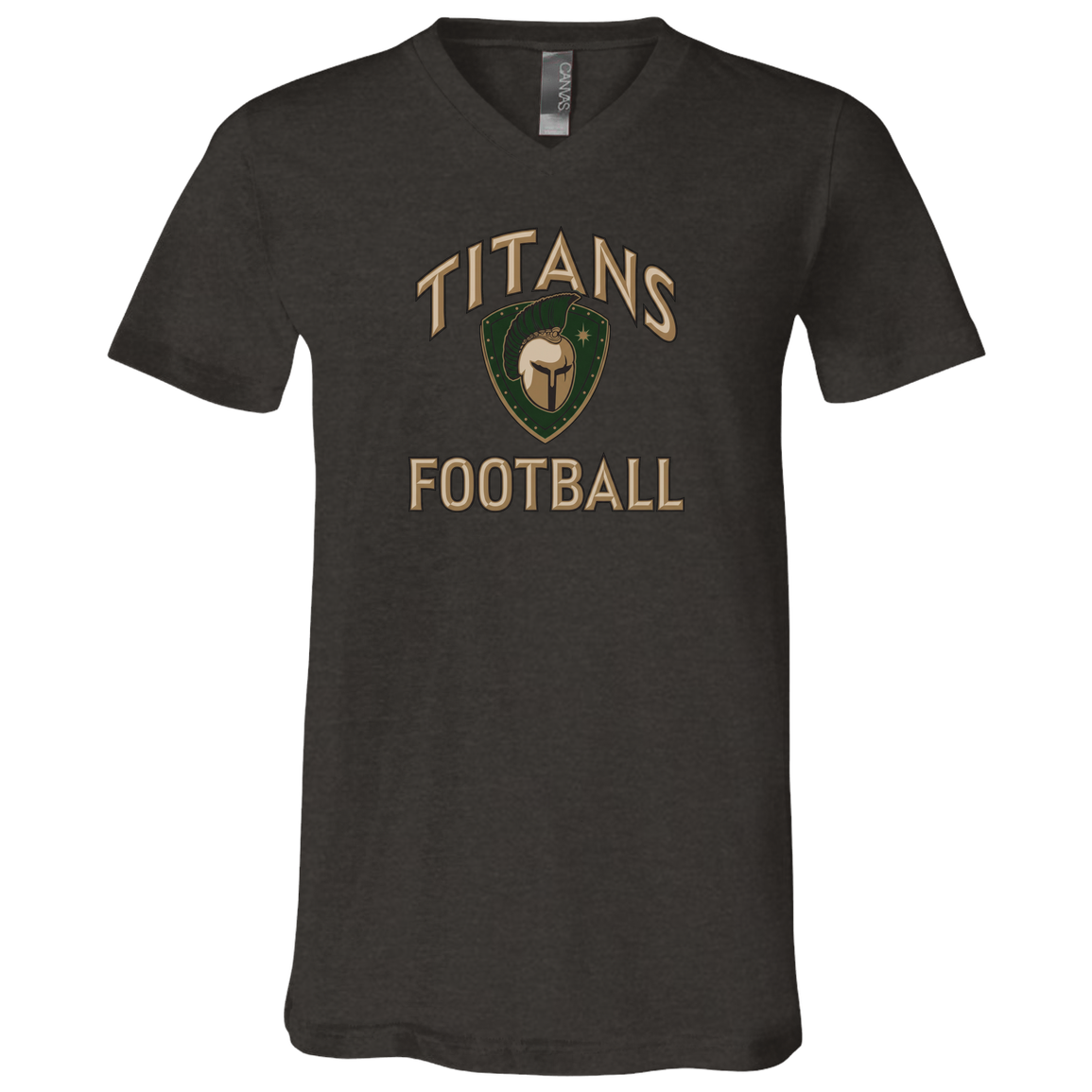 titans-tc-titans-football-basic-bella-canvas-unisex-jersey-ss-v-neck-t-shirt — Dark Grey Heather — Front — source sha256 8210f6bffb4f501e82b1efc652c2649048d1f799ea70c0aaca5b7e966561e236 — Color position 3