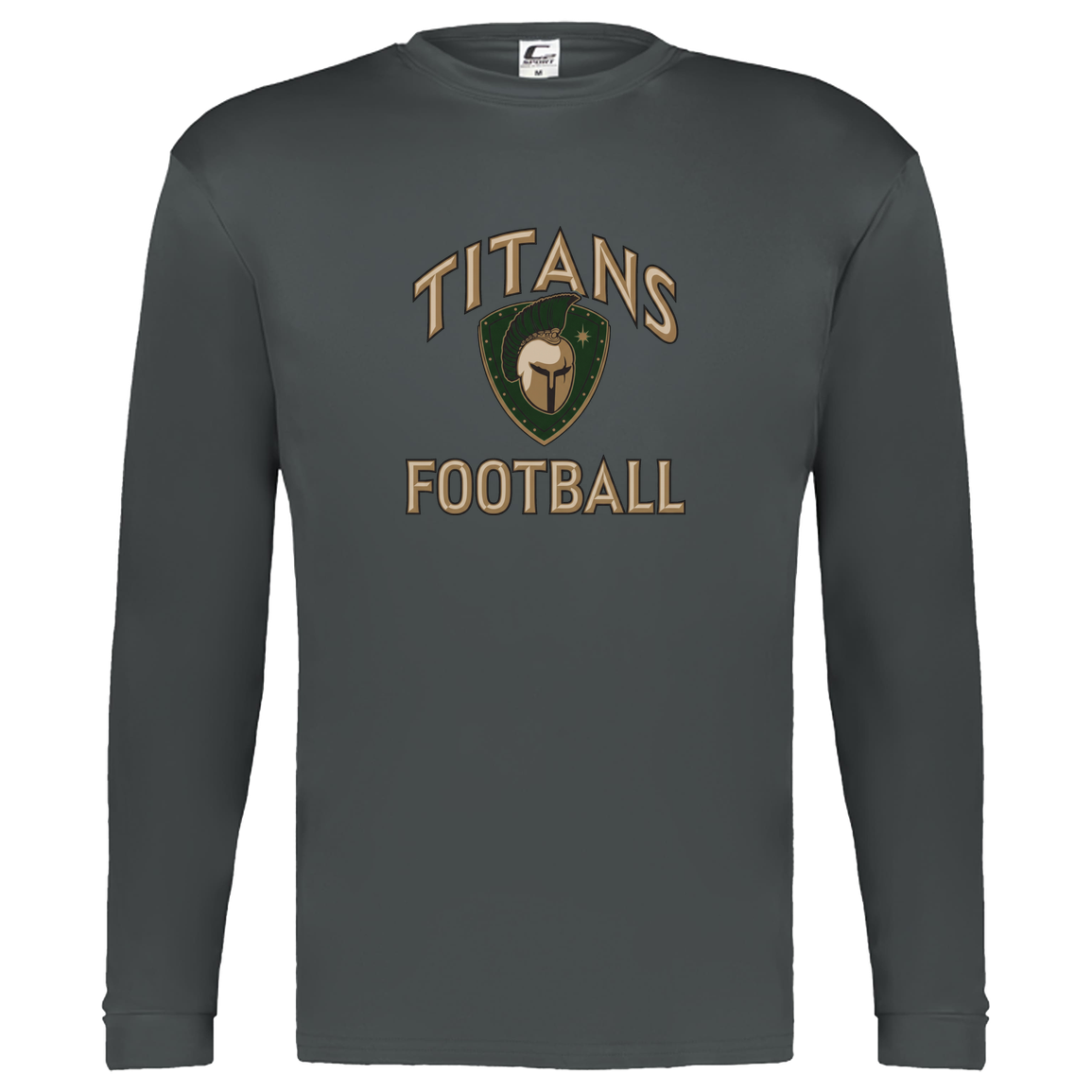 titans-tc-titans-football-basic-c2-kids-performance-long-sleeve-tee — Graphite — Front — source sha256 82e628907781ee41e9ff73950853f0631880dcb9f4fbde34a8f03173a90cbc95 — Color position 2