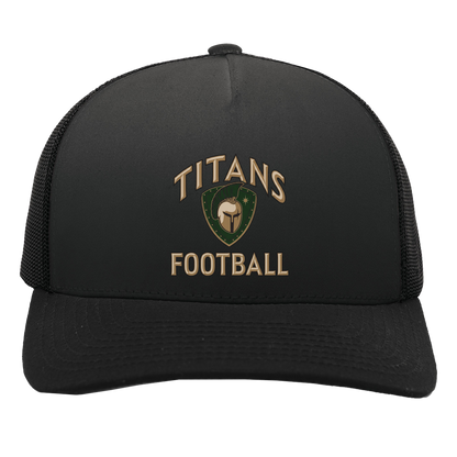 titans-tc-titans-football-basic-pacific-headwear-5-panel-trucker-snapback-cap — Black/Black — Front — source sha256 9c92b9d71d7c1eb85452614966fbb13d5ffd6a9c25ed617c928f915f35dc56b3 — Color position 3