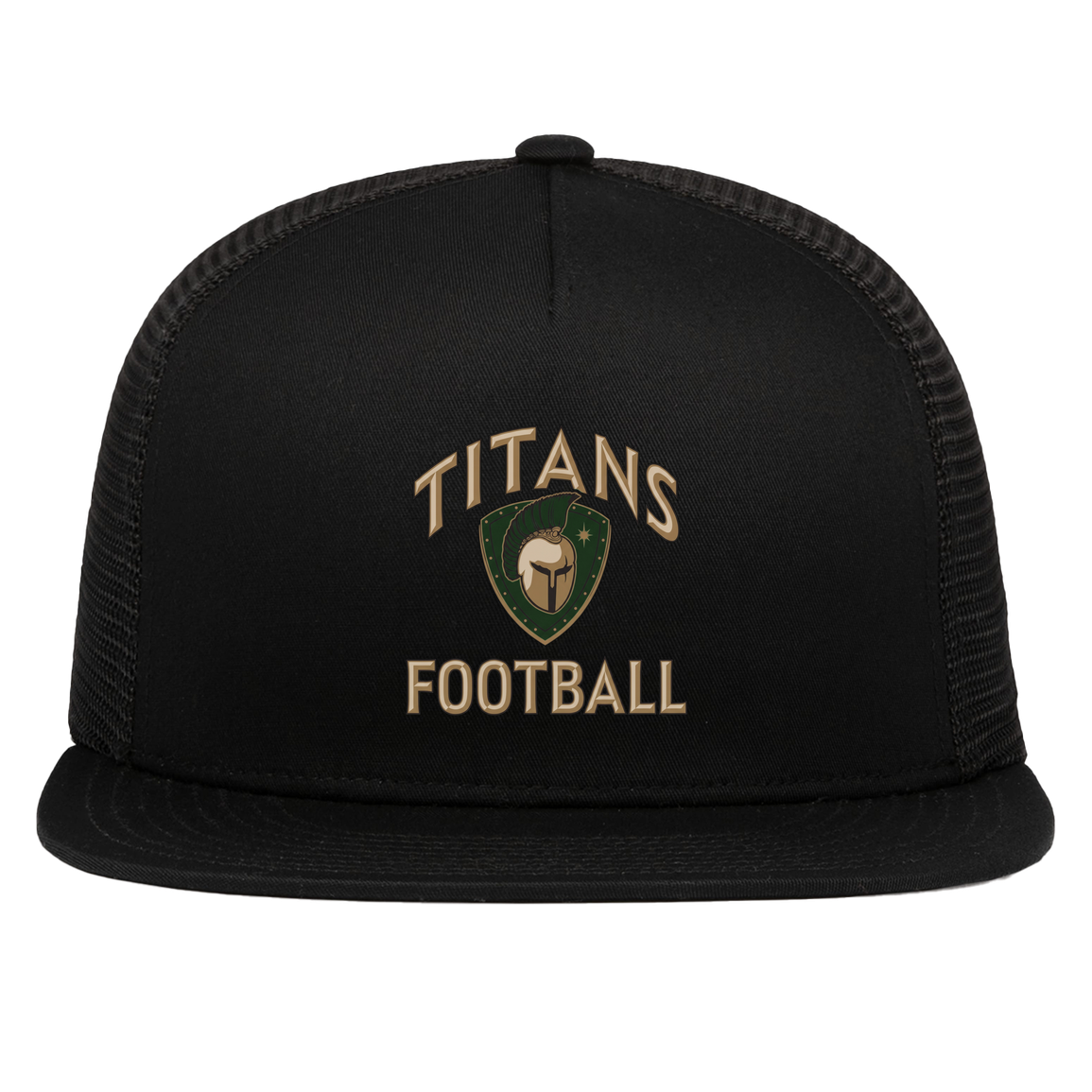 titans-tc-titans-football-basic-pacific-headwear-d-series-5-panel-trucker-snapback-cap — Black — Front — source sha256 a2c37d11966963b27ed6c9659fd27536ee5b6760457728dd457586439571351d — Color position 1