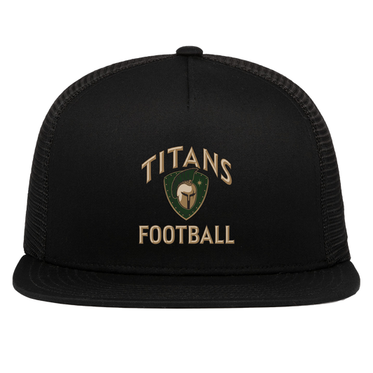 titans-tc-titans-football-basic-pacific-headwear-d-series-5-panel-trucker-snapback-cap — Black — Front — source sha256 a2c37d11966963b27ed6c9659fd27536ee5b6760457728dd457586439571351d — Color position 1