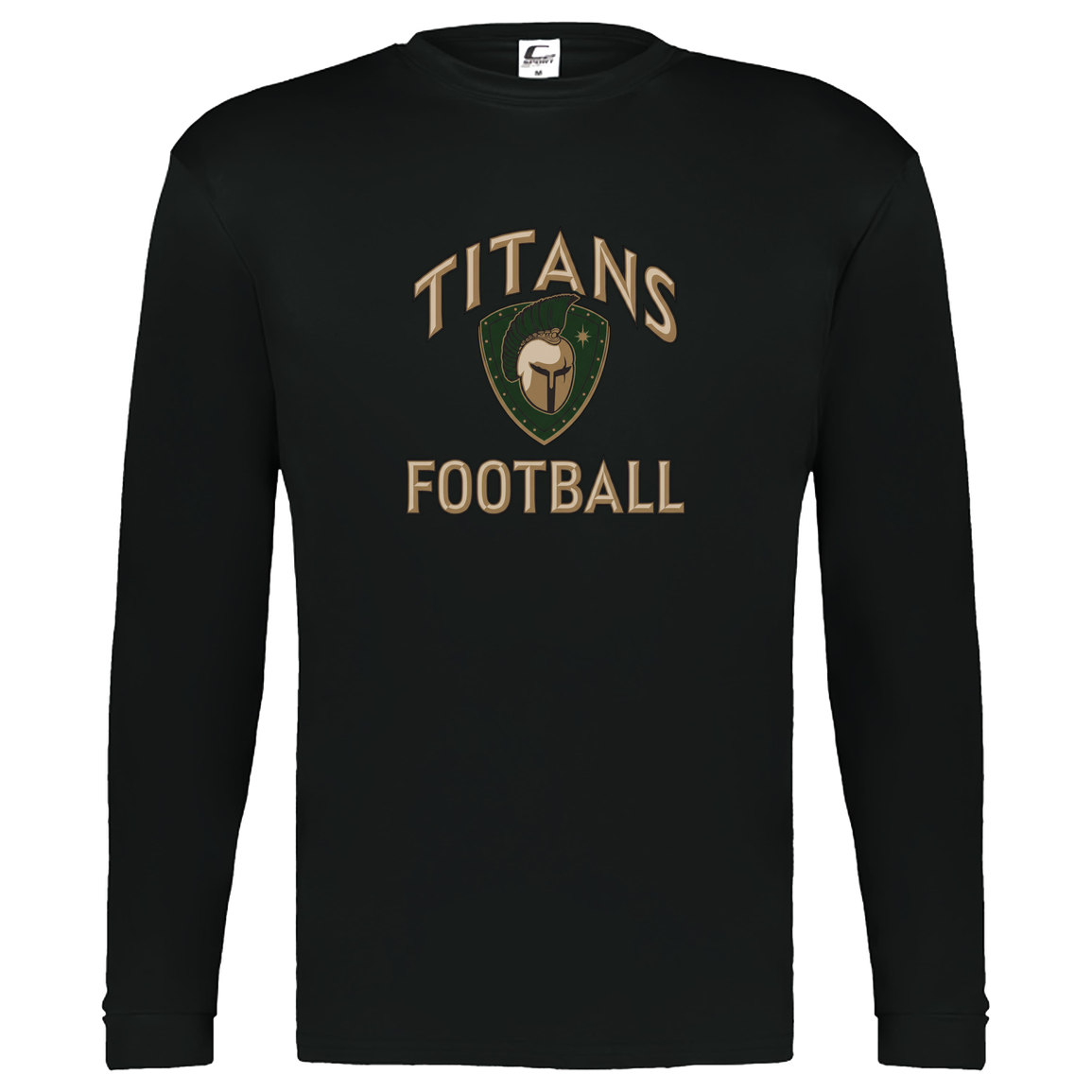 titans-tc-titans-football-basic-c2-kids-performance-long-sleeve-tee — Black — Front — source sha256 df7895c0a708c47a8faf461ce85eeca1b9ca4fd69524e5bf9163d14064432653 — Color position 1