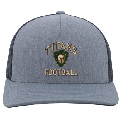 titans-tc-titans-football-basic-pacific-headwear-5-panel-trucker-snapback-cap — Heather Grey/Light Charcoal — Front — source sha256 e431e03024372c697106cc27e13b90f19b11f7e2b67a3b0a0cd8c81ca0770e9c — Color position 2