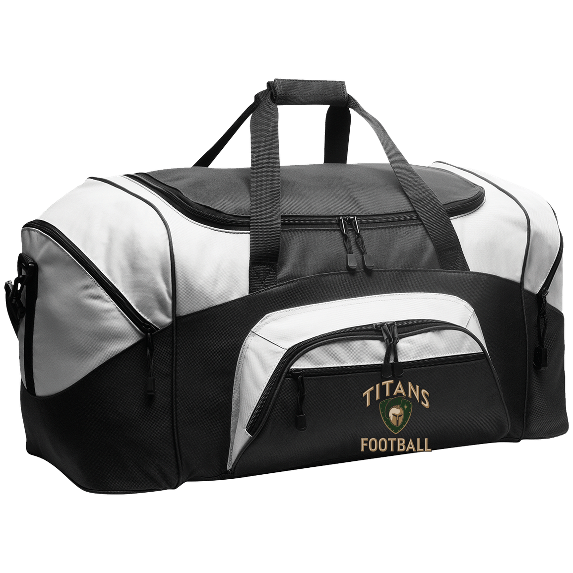 titans-tc-titans-football-basic-port-company-sport-duffel — Black/Gray — Front — source sha256 ecd87c6e171c35e04ec05da4ab0a38598892321ca2efce459921a5c80ac17783 — Color position 1