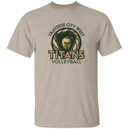 titans-volleyball-bold-mascot-gildan-5-3-oz-t-shirt — Sand — Front — source sha256 19826277b790bfb9b04a5034eb35116db3aca221fde4beb6f99d4c8aa2e28d1f — Color position 1