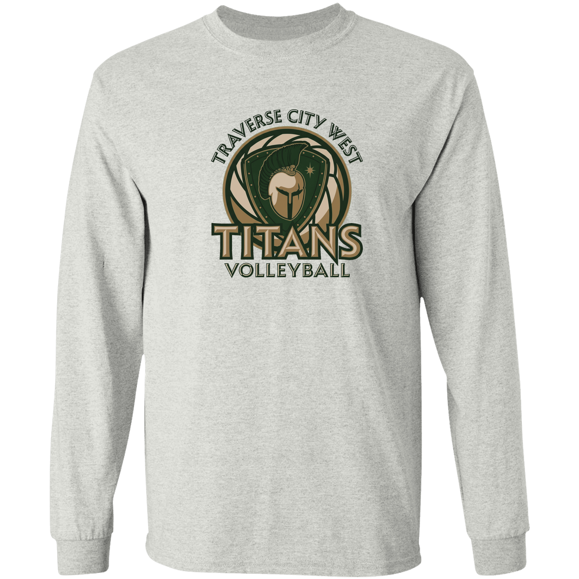 titans-volleyball-bold-mascot-gildan-ls-t-shirt-5-3-oz — Ash — Front — source sha256 1f652c6bdd3bde49d9641d451bc194285ec517351697c8952b52446d4942b3fd — Color position 1