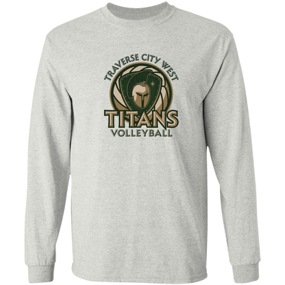 titans-volleyball-bold-mascot-gildan-ls-t-shirt-5-3-oz — Ash — Front — source sha256 1f652c6bdd3bde49d9641d451bc194285ec517351697c8952b52446d4942b3fd — Color position 1