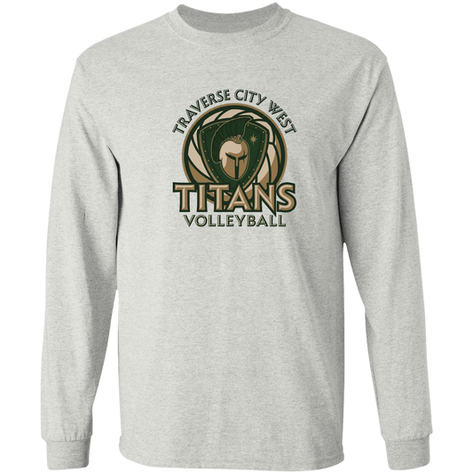 titans-volleyball-bold-mascot-gildan-ls-t-shirt-5-3-oz — Ash — Front — source sha256 1f652c6bdd3bde49d9641d451bc194285ec517351697c8952b52446d4942b3fd — Color position 1