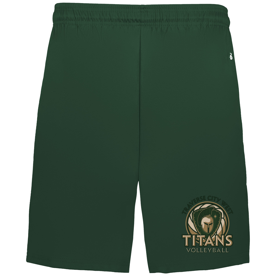 titans-volleyball-bold-mascot-badger-adult-b-core-7-inch-short-with-pockets — Forest — Front — source sha256 2c567d9e4060fa80b6c00b48f56a9925257ce8118f57818a13d2305a7b563ec5 — Color position 4