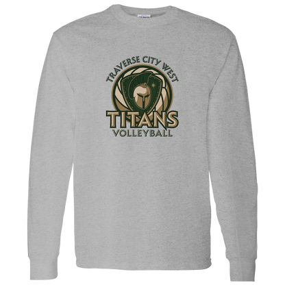 titans-volleyball-bold-mascot-gildan-ls-t-shirt-5-3-oz — Sport Grey — Front — source sha256 411235b316c17b8e606a921e4f69957dfb75a2dd9f2e24b09870a9152479113c — Color position 5
