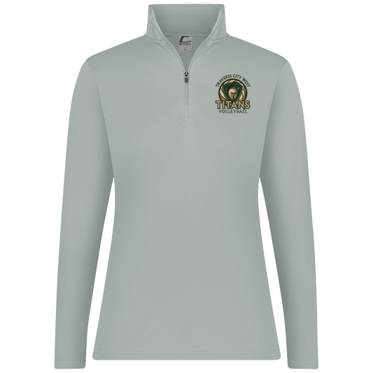 titans-volleyball-bold-mascot-c2-womens-1-4-zip-pullover — Silver — Front — source sha256 4267f1befb76c60b18f4ff672b6d96f4cb1c6f9a025435a5a2b025454bc85aa2 — Color position 2