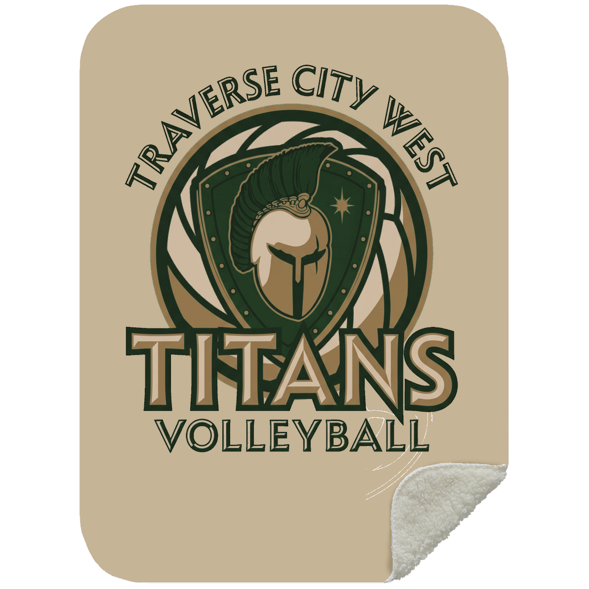 titans-volleyball-bold-mascot-mshs-premium-sherpa-blanket-30x40 — Tan — Front — source sha256 566daf12eff8ce9ad94a4840bc4f9e92b1e7bebc73d51da177169accf7fb0fed — Color position 4