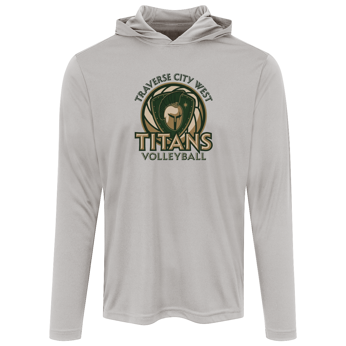 titans-volleyball-bold-mascot-sport-tek-mens-competitor-hooded-tee — Silver — Front — source sha256 5c7c6196316a7c26ac352b13665c7615c948afc17b00ccabde632264f72576f6 — Color position 3