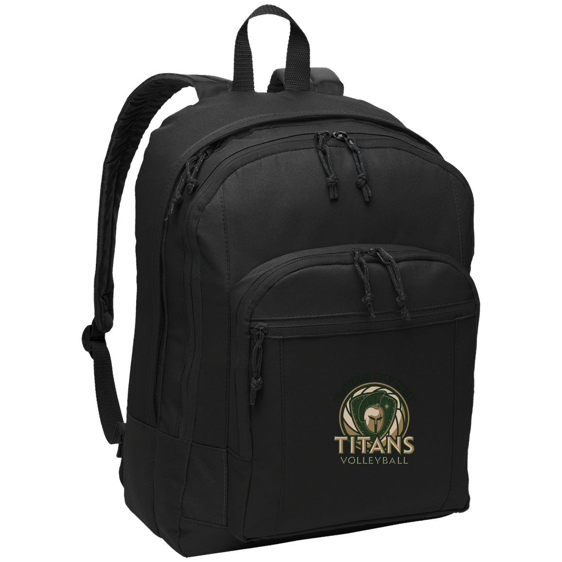 titans-volleyball-bold-mascot-port-authority-basic-backpack — Black — Front — source sha256 6805be2722c15602f69e9c03c4378f419533c5dc7464d7da5d226de4f5fab51b — Color position 1