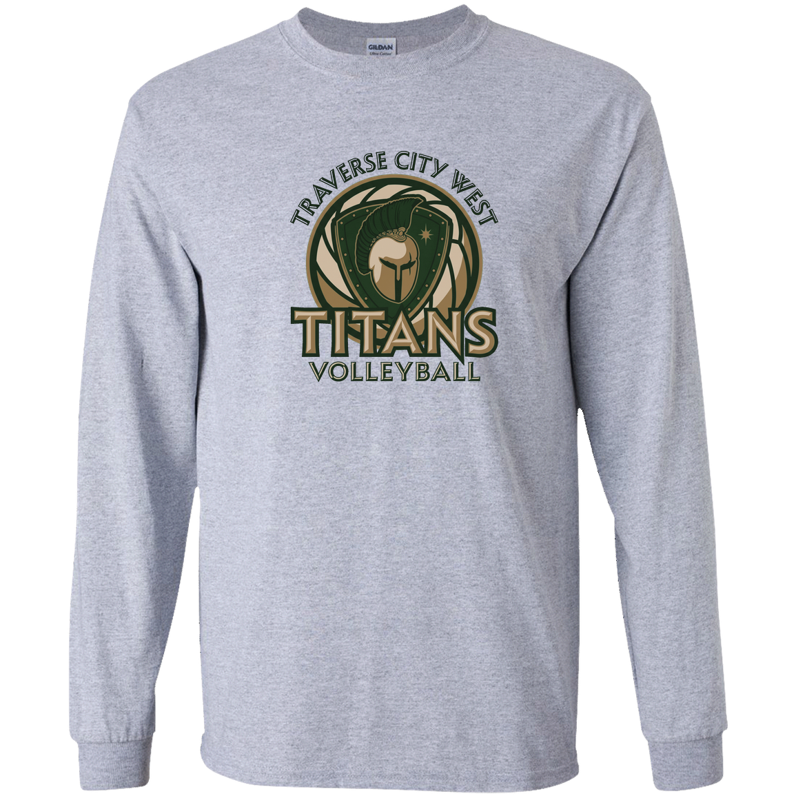 titans-volleyball-bold-mascot-gildan-youth-ls-t-shirt — Sport Grey — Front — source sha256 7a3d6b0b7f7421f261b26cbf558e797b69b62b84cda97eaf2d533aecc3d80fb0 — Color position 1