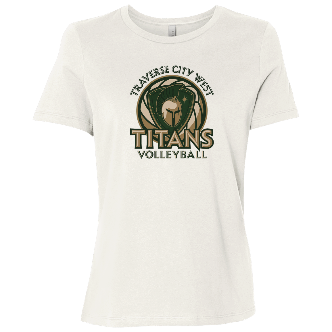titans-volleyball-bold-mascot-bella-canvas-ladies-relaxed-jersey-short-sleeve-t-shirt — Vintage White — Front — source sha256 81e1f7df5a12b20f2e6fd8154c7b833d5c5f88b3f849129a6a2948618a318b21 — Color position 2