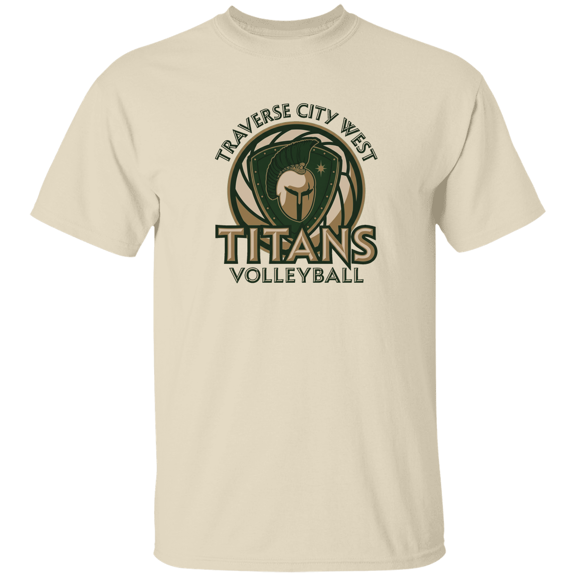 titans-volleyball-bold-mascot-gildan-5-3-oz-t-shirt — Natural — Front — source sha256 95cb9828f1ade7a064dca606174a89edd3aed31eed9442b8d3c1d6a788f429e4 — Color position 2