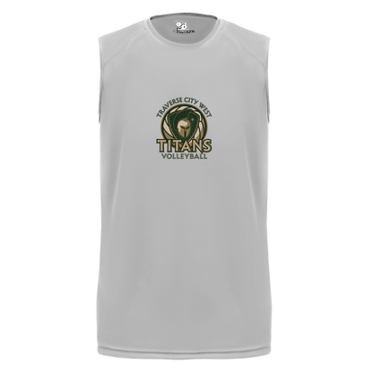 titans-volleyball-bold-mascot-badger-b-core-sleeveless-performance-tee — Silver — Front — source sha256 ac78ff7f1191976a1721d801da117b77809d9f887452486f1cf39b341847ca76 — Color position 3