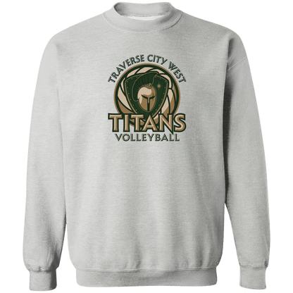 titans-volleyball-bold-mascot-gildan-crewneck-pullover-sweatshirt — Sport Grey — Front — source sha256 beba8d6c2cfb5291cfe4e40dcd9260d4888440b74bd6bd24dbc3ebb4a913c27c — Color position 1