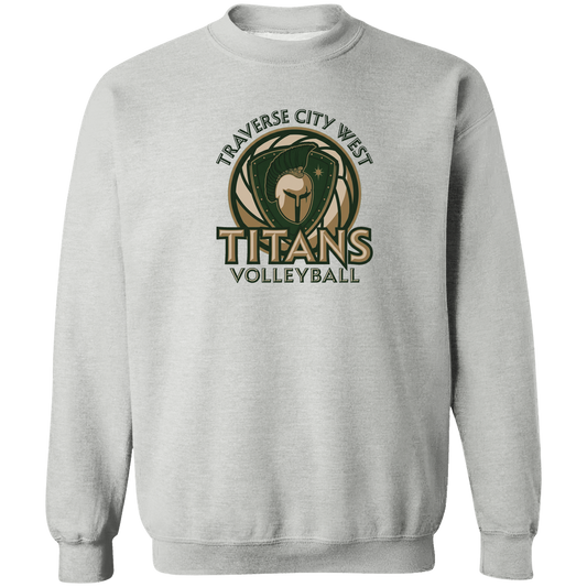 titans-volleyball-bold-mascot-gildan-crewneck-pullover-sweatshirt — Sport Grey — Front — source sha256 beba8d6c2cfb5291cfe4e40dcd9260d4888440b74bd6bd24dbc3ebb4a913c27c — Color position 1