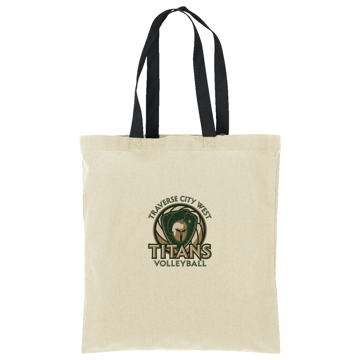 titans-volleyball-bold-mascot-port-authority-core-cotton-tote — Natural/Deep Black — Front — source sha256 d810ca97ebd1af337e573812b722b01f3366e837d386de135cc42fbdfc274bfd — Color position 3