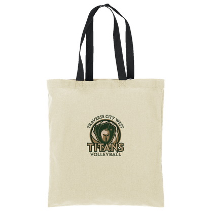 titans-volleyball-bold-mascot-port-authority-core-cotton-tote — Natural/Deep Black — Front — source sha256 d810ca97ebd1af337e573812b722b01f3366e837d386de135cc42fbdfc274bfd — Color position 3