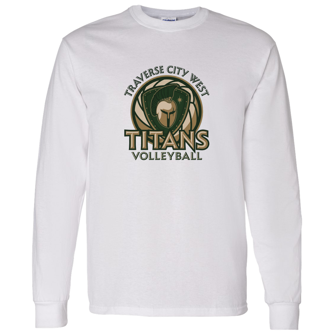 titans-volleyball-bold-mascot-gildan-ls-t-shirt-5-3-oz — White — Front — source sha256 d9fcd930eb1258ea8868f08efa5604f711ecc13c0721a192c664bbdf34486faa — Color position 3