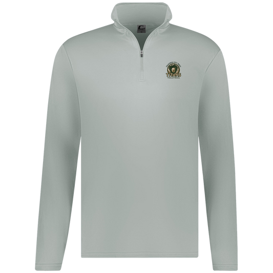 titans-volleyball-bold-mascot-c2-mens-1-4-zip-pullover — Silver — Front — source sha256 f6231b226df2d06716ad5f5b4b1023025e25141a2045991e64e036cfdd81d79e — Color position 2