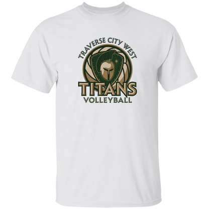 titans-volleyball-bold-mascot-gildan-5-3-oz-t-shirt — White — Front — source sha256 fed100d37bf284d7297e6558a885665cbd98b2cbd574eebf64986c775ad28d62 — Color position 3
