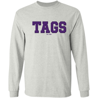 TAGS - Logo - Gildan LS T-Shirt 5.3 oz.